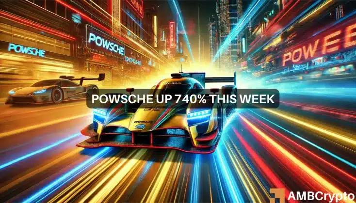 POWSCHE price increased by 740% in a week, but how far will the meme coin frenzy go now?
